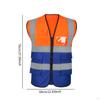 Reflektierende Sicherheitsweste, gut sichtbar, leicht zu tragen, mehrere Taschen, für ehrenamtliches Personal im Sportlager