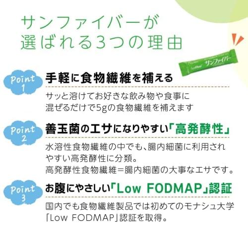 Taiyo Labo Sun Fiber Guar Bean Dietary Fiber, 180g, Fermented Guar Gum Hydrolyzate, Water-Soluble Dietary Fiber Powder, Promotes Beneficial Bacteria,