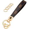 OHKYOOT Leather Wristlet Keychain for Home Car Keys