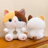 Cute Cartoon Cat Plush Bed Doll - Adorable Home Ornament & Gift for Girls