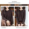 2025 Elegant Ruffle Lace Wool Sweater - Chic Loose Knit Pullover for Women