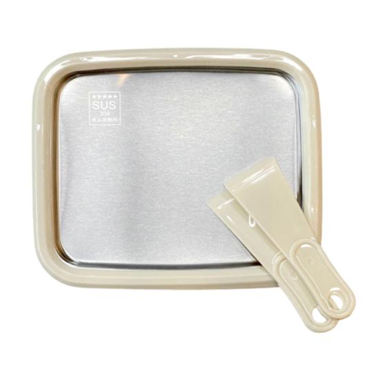 Manual Freezing Yogurt Maker Stainless Steel Ice Cream Roll Machine for Home