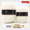 Pure Wool Medium-Thickness Yarn for Hand-Knitted Cardigans, Sweaters, and Scarves.