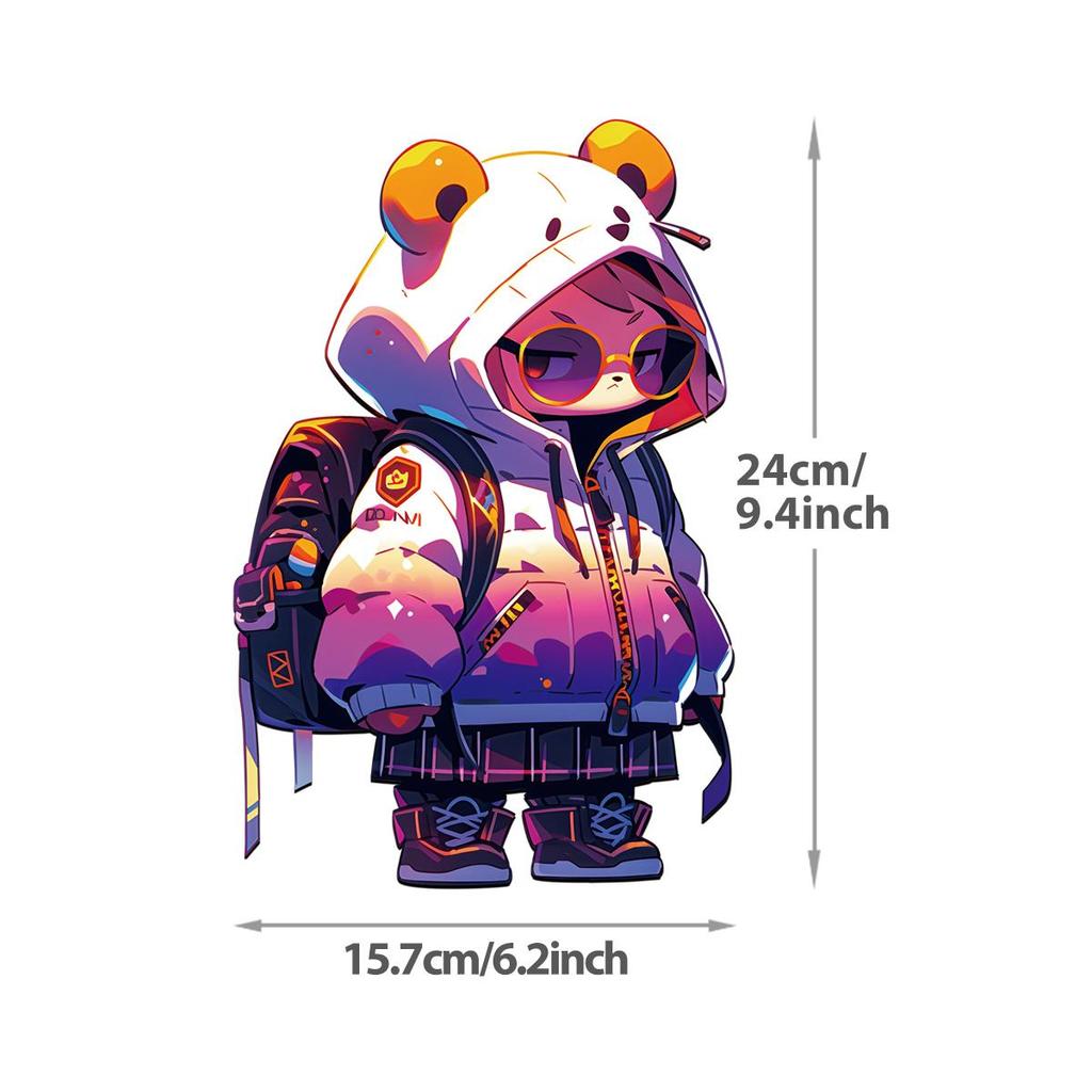 Animal Human Heat Transfer Stickers Print For T-Shirt Hoodies Jeans Clothes Stickers Diy Iron On Transfer Thermal Decals