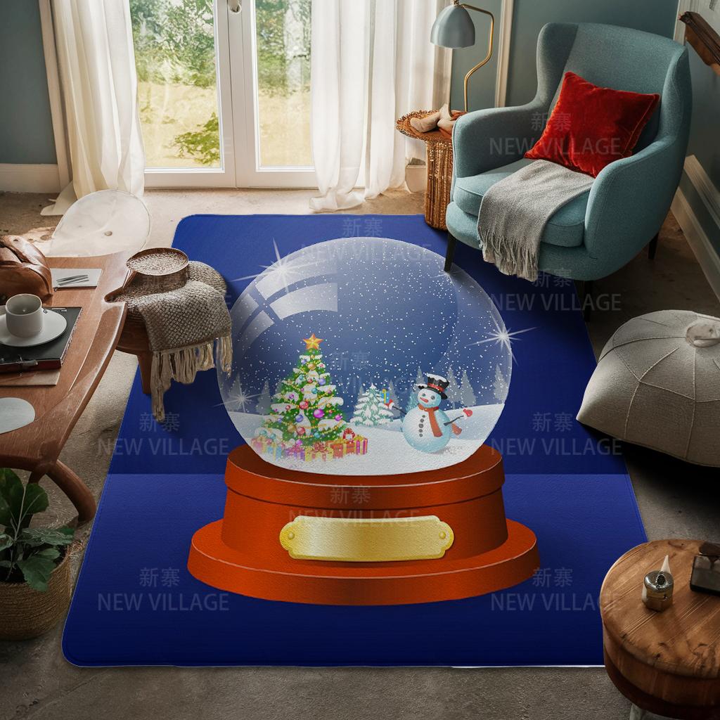 House entrance carpet Home door mat Living Room Bath Foot bathroom non-slip water absorption rugs bath Merry Christmas winter