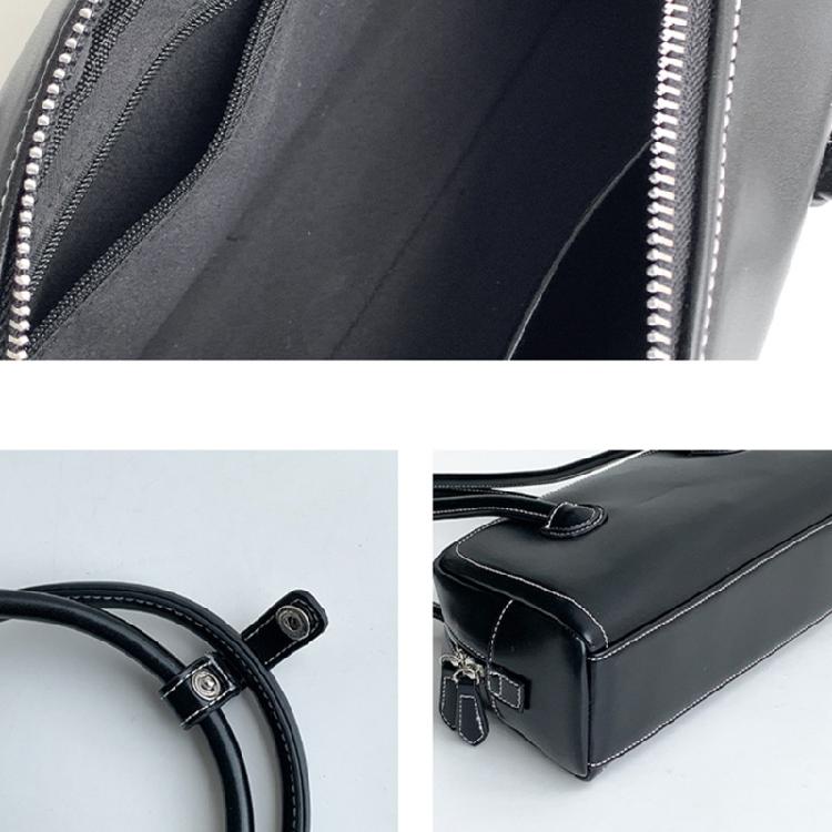 Splashproof Handbag Travel Bags for Women Solid Color Soft Leather Bag