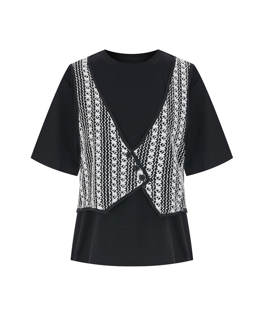 PAIGEFLYNN Ethnic Layered T-Shirt_S6Bts025C