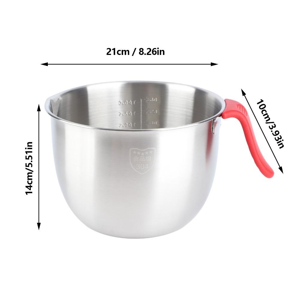 Anti-splash Serving Bowl Rustless Steel Food Mix Tub Dishwasher Mixing Bowl Cake Stirring Making
