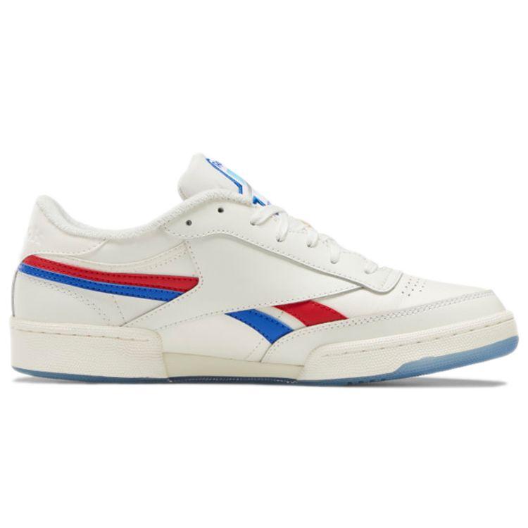 Reebok Club C Revenge Leather Comfortable Low-Top Sneakers Unisex Sneakers White Blue GX0382