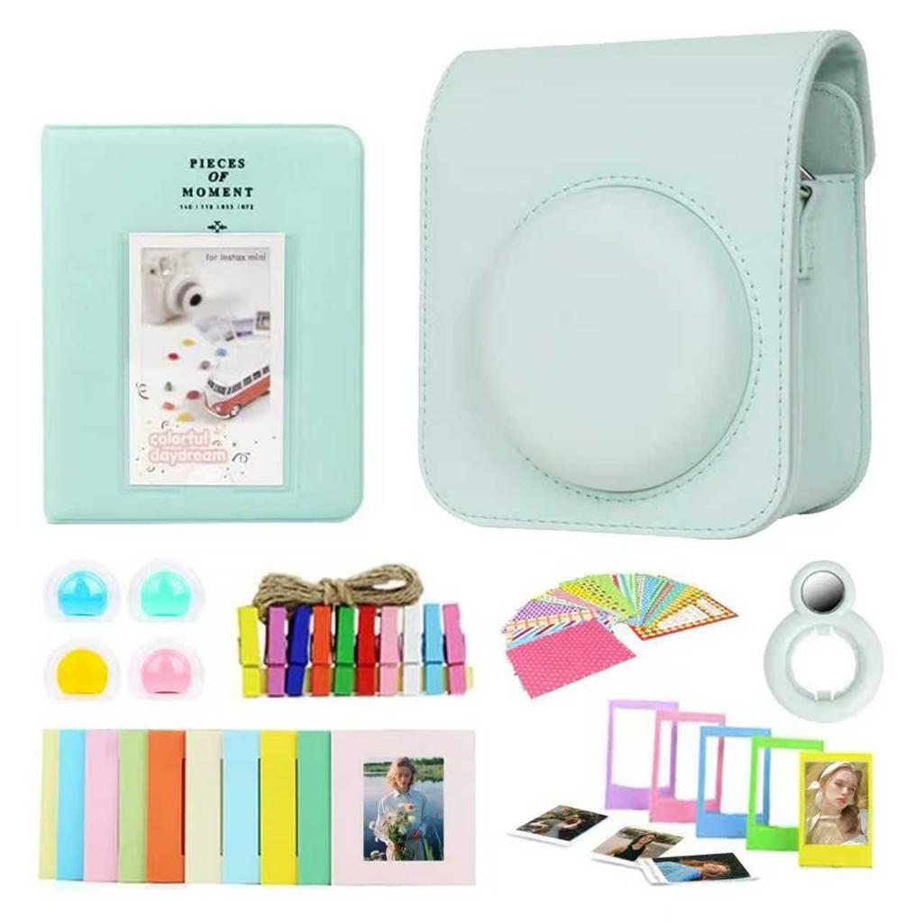 7 In 1 Instant Camera Accessories Bundle Case Photo Album Film Frame Selfie Lens for Fujifilm Instax Mini 12 Instant Cam
