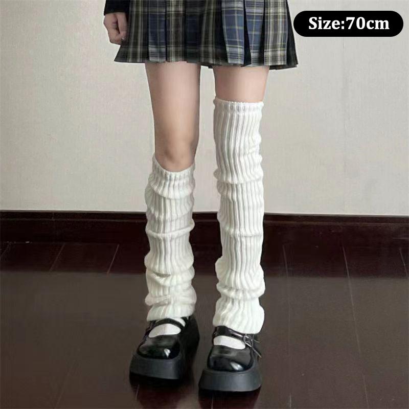 

1 пара симпатичных удобных трикотажных носков с рукавами для женщин и девочек, весенне-осенние носки средней длины в консервативном стиле
