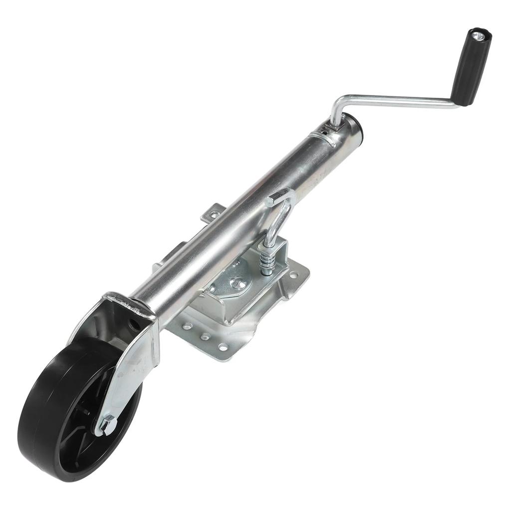 Swivel Trailer Tongue Jack Heavy Duty Fold Up Trailer Jack 1200lbs Adjustable Swivel Trailer Tongue Jack with 6in Wheel for RV