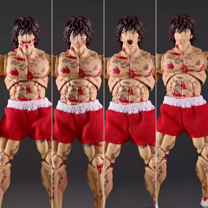 17cm Storm Toys ST Baki Hanma Ko Actionfigur Kampfschaden Version. Artikulationspuppe Anime-Ornament Sammlermodell Spielzeug Junge Geschenk