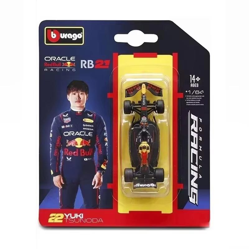 New In Stock Bburago 1:64 2025 F1 Sf-25 #16 #44 Rb21 Verstappen-#1  Mcl39 W16 Simulation Alloy Miniature Die-Cast Model Toy Gift
