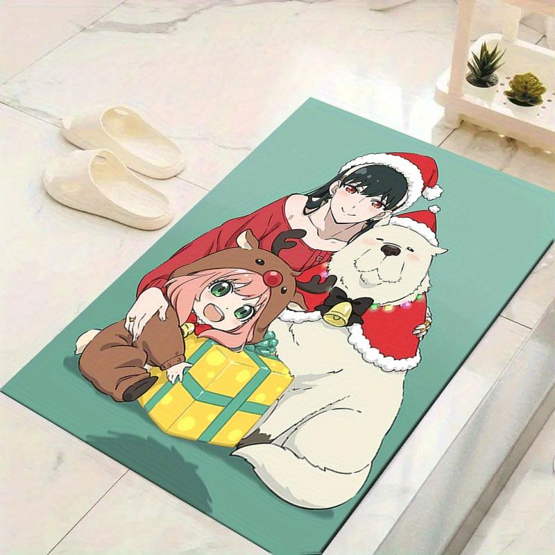

1pc Spy Family Pattern Area Rug, Anti Slip Non Shedding Stain Resistant Carpet 60cm by 90cm