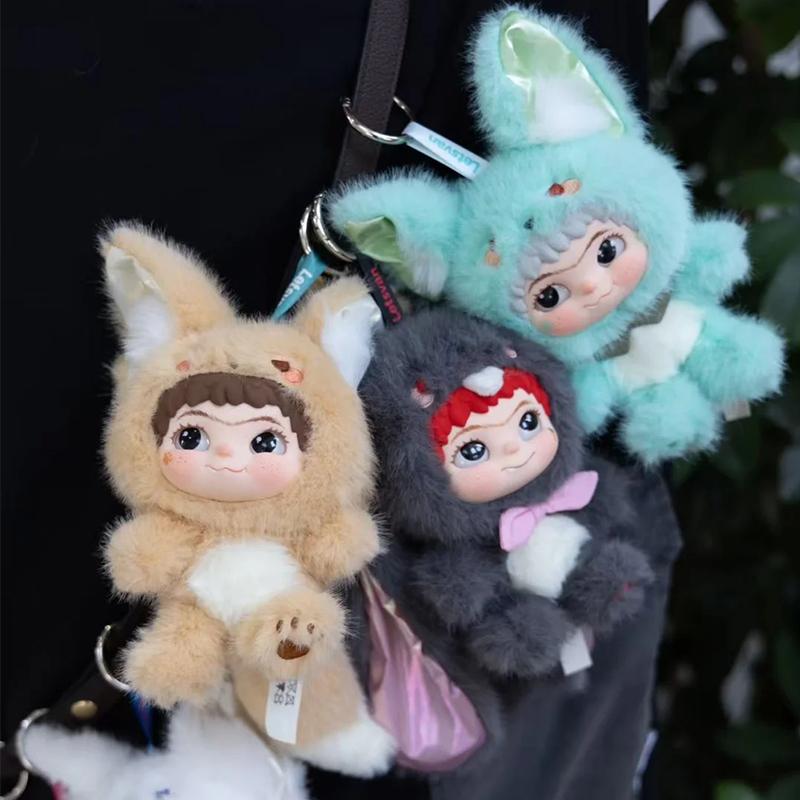 Wakuku Lis Króliczek Cukierek albo psikus Blind Box Słodka Wakuku Figurka Akcji Mystery Box Lis Króliczek Lalka Anime Brelok Torebka Niespodzianka Zabawki