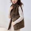 Fashion Winter Women's Vest Thick Warm Casual Sleeveless Jackets Woman Short Coat
