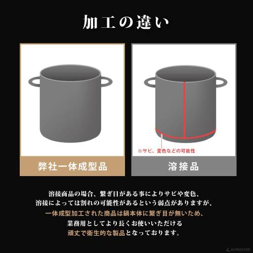 KIPROSTAR 26cm Induction-Compatible Stainless Steel Stockpot (with Lid), 14L Capacity, Triple-Layered Bottom, Deep, Dishwasher Safe, for Commercial Us