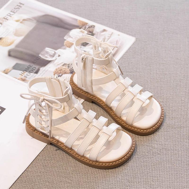 Neue Sommer Sandalen mit offenen Zehen für den Strand, Prinzessinnen-Stil für große und mittelalte Mädchen