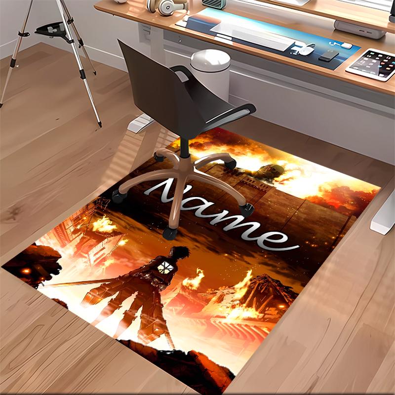 Custom personalization Attack on Titan Print Area Rug - Soft, Washable Non-Slip Indoor Mat,Living Room,Home&Office Decorative Rug