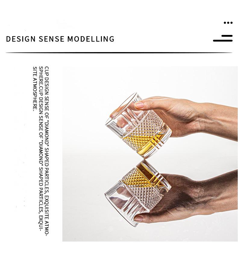 Elegant 4-Piece Embossed Crystal Glass Set – Perfect for Whiskey Cocktails & More Ideal Wedding Gift Multi-Use & Reusable