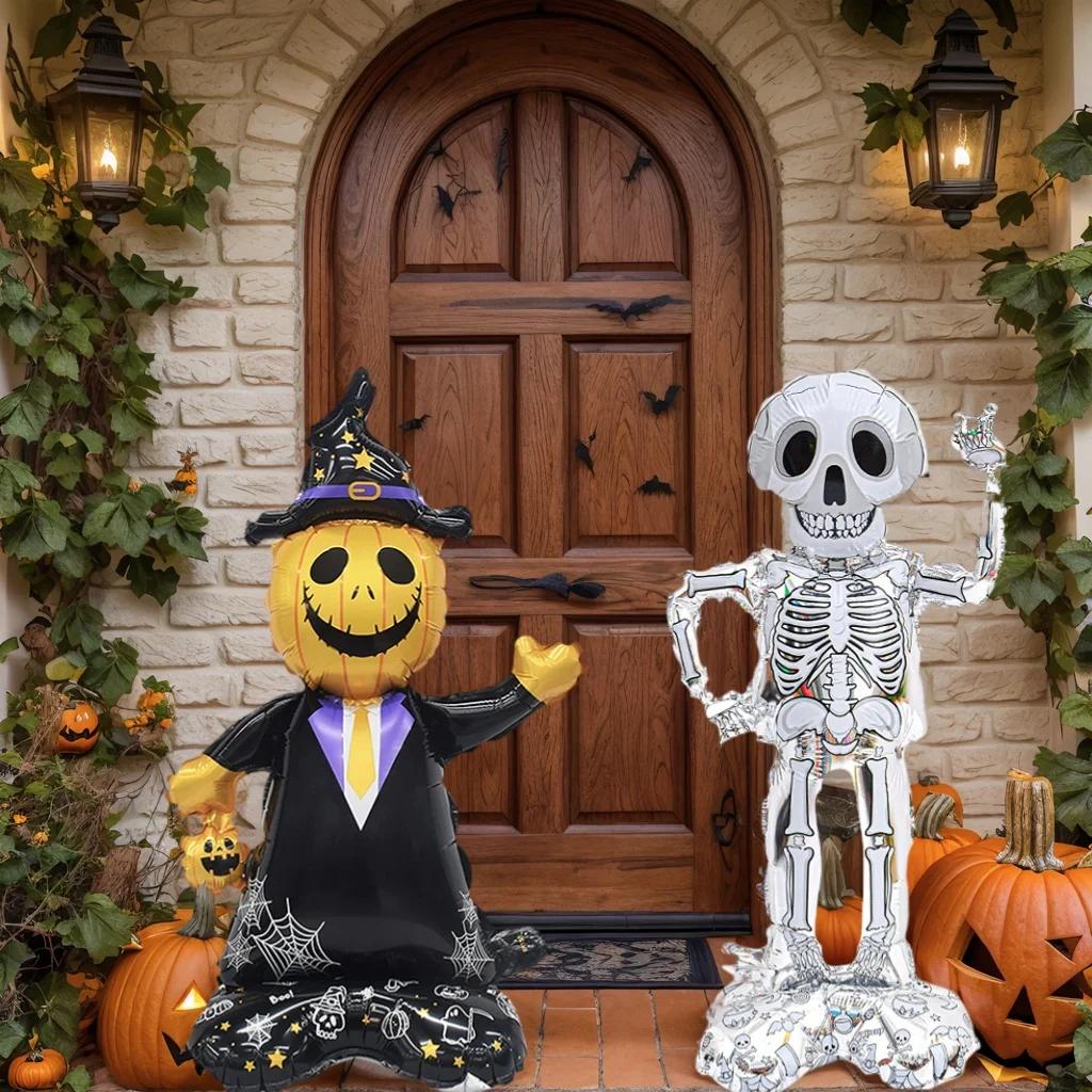 1Pc Halloween Theme Witch Grim Reaper Balloon Set 2026 Halloween Party Decoration Supplies Baby Shower Helium Globos