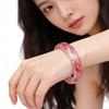 Elegant Resin Bangle With Preserved Flowers Comfortable Dried Flower Wristband For Women Fashion Jewelry Gift