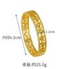 New1914Hollow cloud-patterned flower bracelet with clasp, popular light luxury versatile gold-plated copper jewelry for women