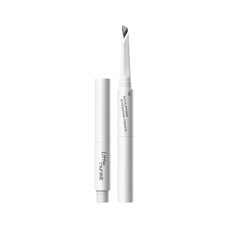 littleondine Dual-ended Blade Shaping Eyebrow Pencil - 01 Grey Black