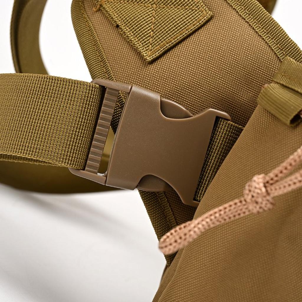 Crossbody Bag Unisex Nylon Multi Pocket Adjustable Strap Outdoor Fishing Travel