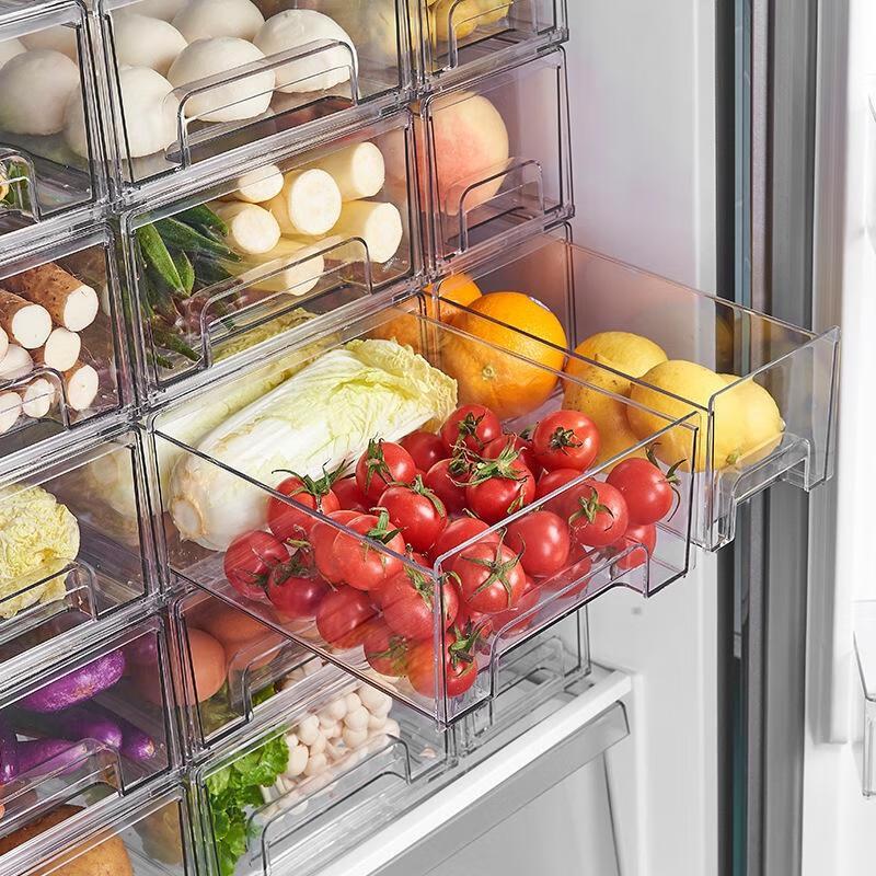 Transparent Fridge Drawer Organizer