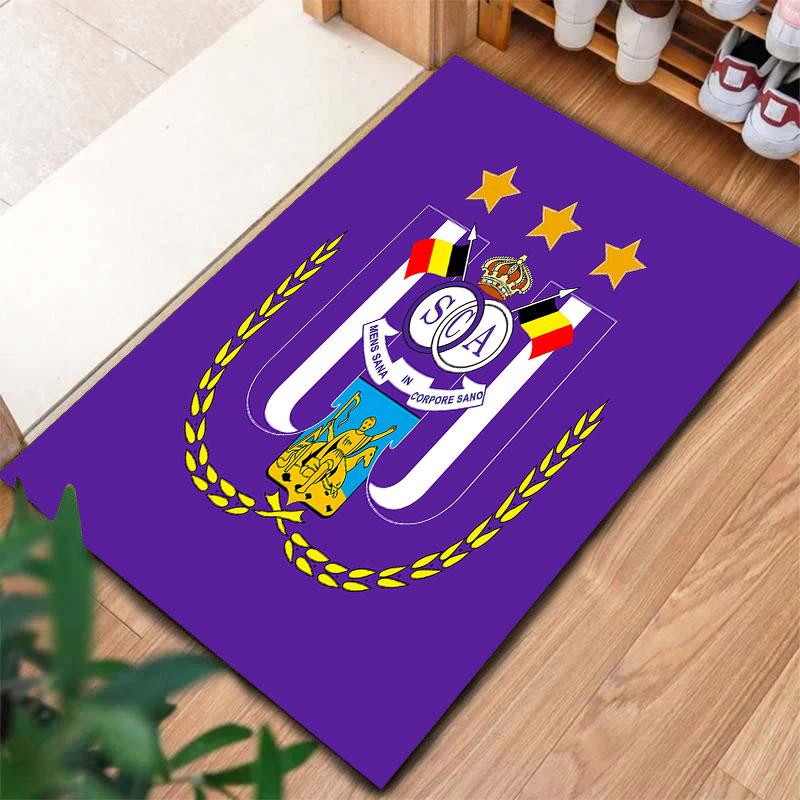 Royal Sporting Club Anderlecht Carpet Rug for Living Room Bedroom Home Sofa Decoration,Kids play Non-slip Floor Mat