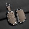 Zinc Alloy Leather Car Key Case Cover for Jeep Wrangler JL JLU Rubicon Gladiator JT Sahara JLU 2018 2019 2020 2021 2022 2023