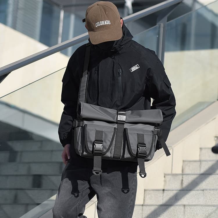 Fashionable casual trendy functional crossbody backpack crossbody bag