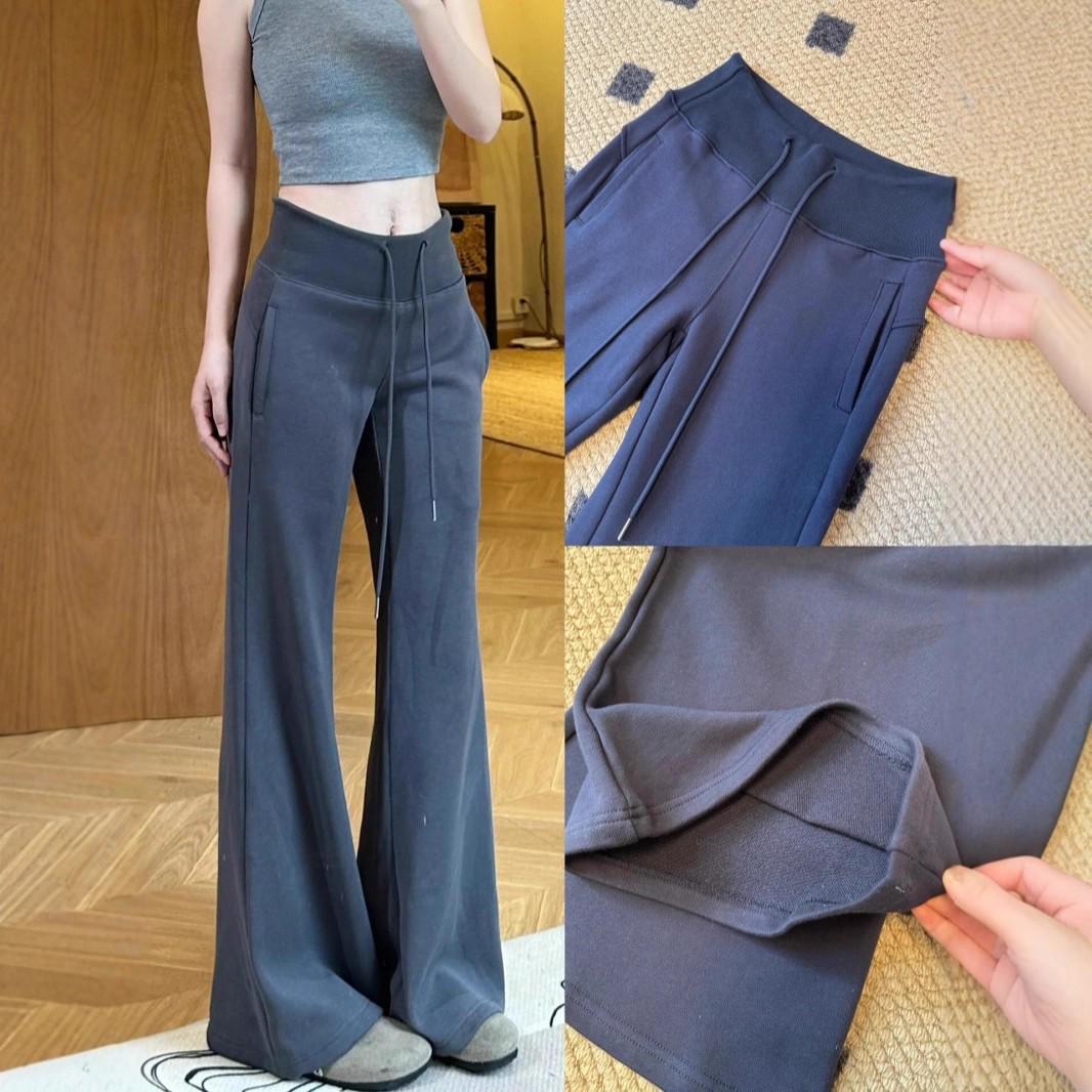 

Women s High-Waist Bell Bottom Sports Pants - Slimming Micro Flare Straight Leg, Petite American Style, New Spring 2026 Collection