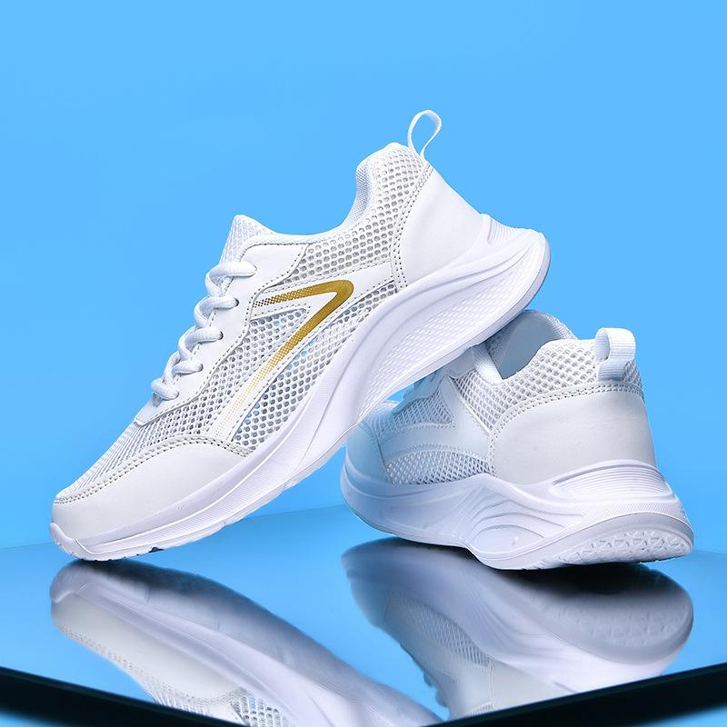 Laufschuhe Damen leicht stoßdämpfend Mittelschüler weiche Sohle ultraweich modisch atmungsaktiv verschleißfest Sport