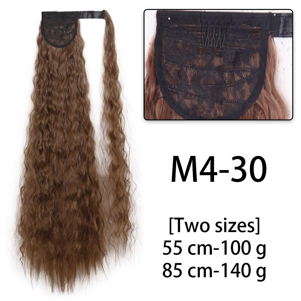 LISI HAIR Długie proste falowane syntetyczne włosy z kucykiem damskie do noszenia na co dzień to ekstra 85 cm kucyk z włosów