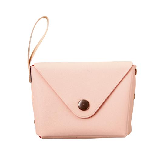 

Стильный кошелек на пуговицах, удобное хранение розовый