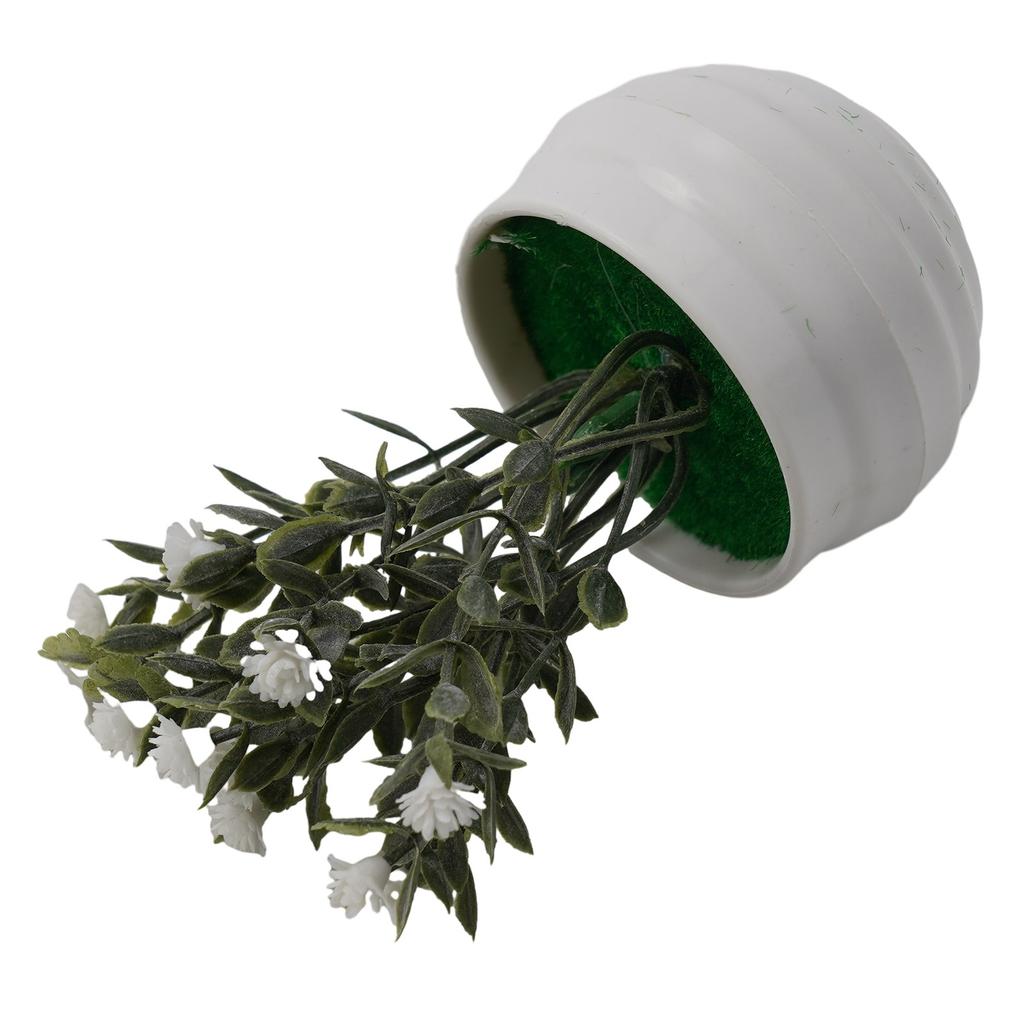 PP Plastic Fake Flower Pot Simulation Gypsophila Small Potted Artificial Flower