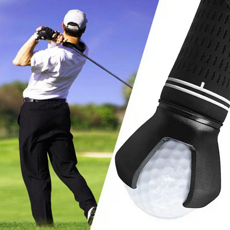 Golf Ball Pick Up Clip Tool Retriever Durable Back And Knee Saver Claw Grabber Screw-On Putter Tool Kit Golfer Grip Accessories