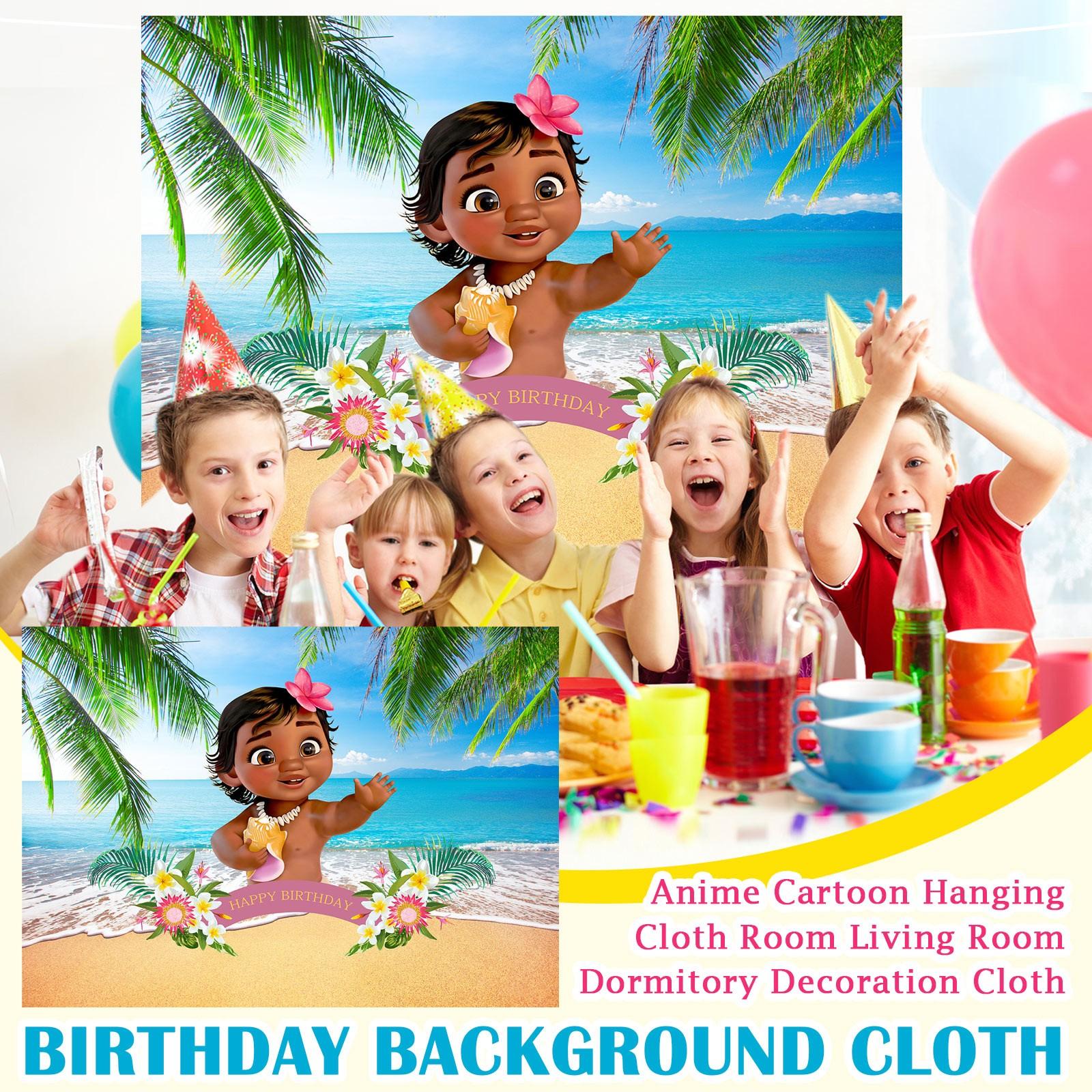 

150cm Birthday Background Cloth, Birthday Party Decoration Supplies, Venue Layout One Size