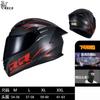 Full Face Motorcycle Helmet With Dual Visor 3C Certified ABS Safety Men Women All Season Riding