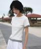 DEHEVE Layered Eyelet T-Shirt [Ivory]