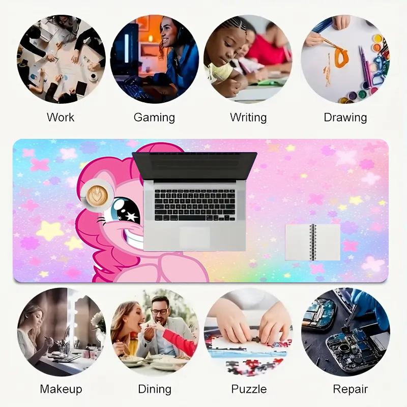 Pinkie Pie Xl Gaming Mouse Pad Nonslip Rubber Base Stitched Edge Waterproof Desk Mat For Pc Laptop Gamer Office Computer Accessories C929181