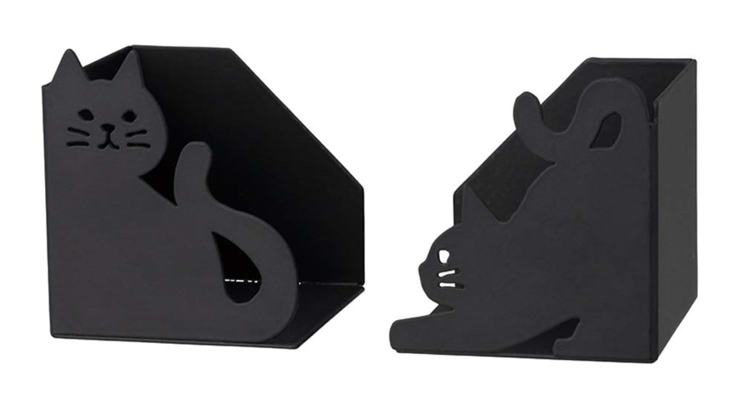 

Decore Corporation Cat Deco Kitchen Wrap & Tissue Holder, Black, Size Approx. W5.8 D13 H6.5 SL-38457