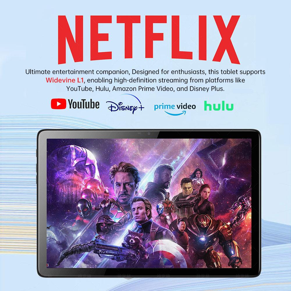 G-tab T11 Android 14 Tablet, 10.1 inch 1280*800 IPS Screen, Unisoc T606 8 Core Max 1.6GHz, 8GB RAM (4GB +4GB Expansion) 128GB ROM