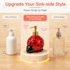 Large Capacity Ceramic Soap Dispenser Decorative Refillable Bathroom Lotion Dispensers Cute Standalone