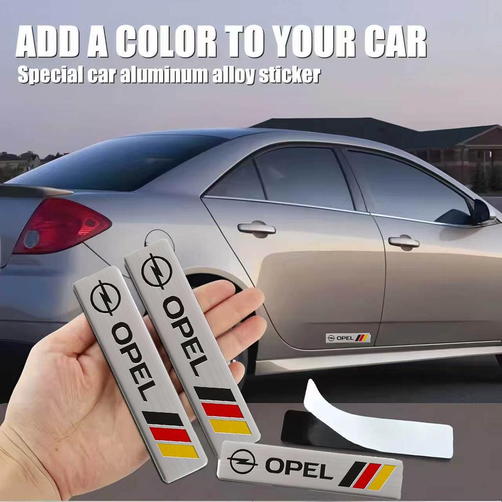 AAAYW1 Aluminum car parts stickers can be freely pasted on the car body For Opel Insignia Astra Antara Meriva Zafira H G Corsa