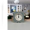 Enamel Metal Clock Simple Small Fresh Clock Living Room Home Fashion Retro Model Room Ornament