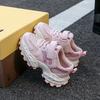 Girls' Sports Shoes 2025 Autumn New Children's Mesh Dad Shoes Girls Casual Shoes Older Children's Soft-soled Running Shoes